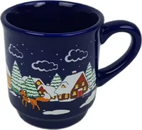 Glühwein Keramiktasse Weihnachten 0,2 L, Design:1