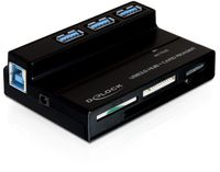 Delock USB 3.0 Hub 3-Port + Card Reader
