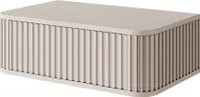 Selsey Ovarlo - Nachtkonsole mit Schublade, Greige, 63 cm