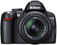 Nikon D3000 D series, 10.2 MP, SLR Body, CCD, 0 x, 0 x, Aperturpriorität AE, auto, Manuell, Schließerpriorität AE