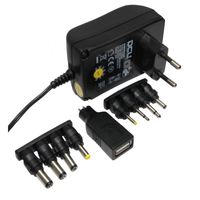 Universal-Netzteil Ausgang 3-12Vdc 1,5Amp 18W 8 Anschlüsse + USB