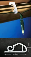 Dachrinnenhaken 5,5 x 2,2CM weiß für Lichterkette - Satz mit 24 Stück