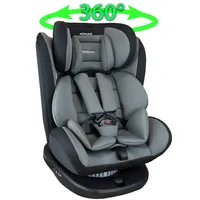 XL-518-Grau Auto Kindersitz / Sitzerhöhung (Schwarz/Grau) für Kinder von 9  - 36 kg (Klasse I, II, III) mit ISOFIX