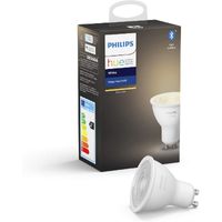 Philips Hue LED Smart Bulb GU10, mit Bluetooth, warmweißes Licht, Kompatibel mit Alexa und Google Home.