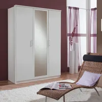 Kleiderschrank 2 Türen und 1 Spiegeltür - L135 cm