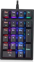 Motospeed K24 Numerische mechanische Tastatur 21 Tasten USB-Tastatur mit 13 RGB-Lichteffekten OUTEMU Blue Switch