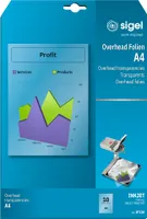 Sigel® IF110 InkJet režijné fólie, transparentné, 100 mym, A4, 10 listov