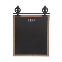 Schiefer Memo "Pouli" - Holz und Metall - schwarz - 55x68 cm - Atmosphera créateur d'intérieur Schiefer Memo "Pouli" - Holz und Metall - schwarz - 55x68 cm - Atmosphera créateur d'intérieur
