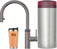 "QUOOKER Flex COMBI+ B vytahovací výtoková baterie Gunmetal PVD & 100°C (22+XGME)" (dvoudílná) dřezová baterie s funkcí vaření na 100 °C