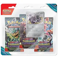 Pokémon 3er-Pack-Blister Karmesin & Purpur – Maskerade im Zwielicht: Knattatox