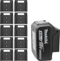 10x Akkuhalter für Makita Akku Wandhalter Akkuwandhalter Wandhalterung Halter 18V