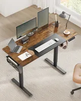 SONGMICS Höhenverstellbarer Schreibtisch elektrisch 160cm mit 4 Höhen