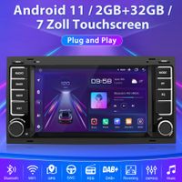 2+32G Android12 Für VW  Transporter Multivan Touareg Autoradio GPS Navi BT WIFI SWC DAB