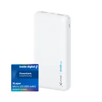 Xlayer Powerbank Micro 20000mAh Akku schnelles Aufladen externes Ladegerät