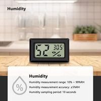 3 Stück Mini LCD Digital Thermometer mit Fühler Hygrometer Temperatur Luftfeuchtigkeit Tester mit externem Sensor für Kühlschrank Gefrierschrank Terrarium