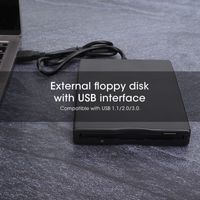 3.5 Zoll USB Floppy Disk Diskettenlaufwerk Extern für Windows10/7/8/XP/ME/2000/SE/98, 3.5" Externes USB-Diskettenlaufwerk 720KB für 1.44M | Floppy Disketten-Laufwerk