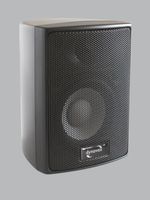 Dynavox AS-301 Satelliten-Lautsprecher, Paar, für Heimkino oder Büro, kompakte Surround-Box, Wandmontage, schwarz