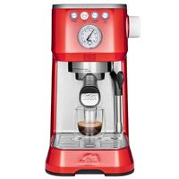 Solis Barista Perfetta Plus 1170 Siebträgermaschine - Kaffeemaschine - Espressomaschine mit Dampf- und Heißwasserfunktion - Siebträger Kaffeemaschine - 16 bar - Rot