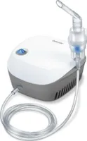 Beurer IH 18 Inhalator mit Kompressor-Drucklufttechnologie, Inhalationsgerät zur Behandlung der oberen und unteren Atemwege, für Erwachsene und Kinder geeignet, Weiß, 8-teiliges Set
