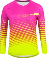 Force Angle MTB dres dámsky dlhý ružovo-fluo veľkosť XS 9001431-XS