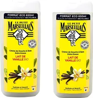 Le Petit Marseillais Duschgel & Badezusatz Vanille Milch 2x650ml - Verwöhnpflege