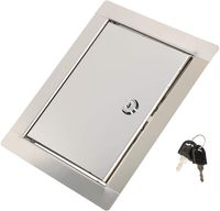 Přístupový panel KOTARBAU® velikosti 10x15 cm s klíčem nerezová ocel stříbrná pro přístupové šachty