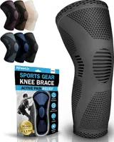 POWERLIX Kniebandage für Damen/Männer, Kompression Kniestütze für Meniskusriss, Arthritis, Linddert