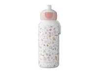 Mepal fľaša na pitie pop-up 400 ml Campus Little Dutch, plastová detská fľaša vhodná do umývačky riadu, Flowers & Butterflies, 107410065243