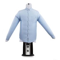 oneConcept ShirtButler - automatischer Hemden-Trockner, Hemden-Bügler, Bügelpuppe mit Heizgebläse, 2-in-1, Easy-Dry, Multi-Size: S-L, bis 65 °C, schwarz
