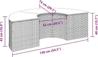 vidaXL Záhradná stolička s vankúšom Black Poly Rattan