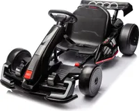Kinder Elektro-GoKart Audi - 24V Akku - 5 bis 12 Jahre - mit Driftfunktion - Schwarz
