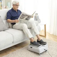 Der passive Beintrainer im Sitzen und Gehen eignet sich für einfache passive Gymnastik zu Hause, im Büro und an anderen Orten