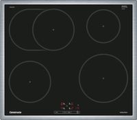 Constructa CM424055, Induktionskochfeld, 60 cm, herdgesteuert, Schwarz, Mit Rahmen aufliegend