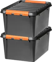 2er-Set SmartStore Aufbewahrungsbox – 32L mit Deckel Pro