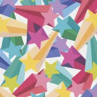 Geschenkpapier Sterne 70cm x 2m Rolle bunt