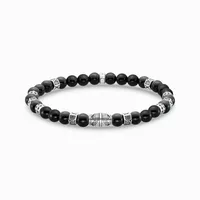 THOMAS SABO Armband Schwarze Beads A2087-507-11