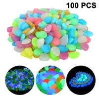 100,Stück,Leuchtsteine,Garten，Kieselsteine,für,Aquarium,Zubehoer，Dekosteine&Zierkies，Leuchtende,Steine