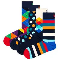 Socks Classic Geschenk Black White Happy &