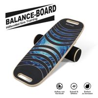BIGTREE Balanceboard, Wackelbrett aus Holz, Gleichgewicht Board für Gleichgewichtstraining, model 7