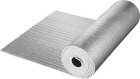 SucceBuy Podwójna odblaskowa rolka izolacyjna, bariera radiacyjna z rdzeniem piankowym, 48 cali x 25 stóp, dwustronna osłona odbijająca ciepło wykonana z folii aluminiowej i pianki EPE