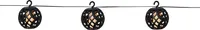 Star Trading Solar Lichterkette Flame, LED, Outdoor, Tanzende Flamme, Schwarz, Dämmerungssensor, 210 cm