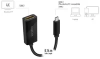 LogiLink USB 3.2 Grafikadapter USB-C - HDMI-A schwarz