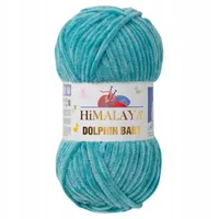 Himalaya Dolphin Baby Wolle 80354 Türkis Patina – Weiches & Dickes Polyester Garn – Perfekt für Häkeln, Stricken & Amigurumi