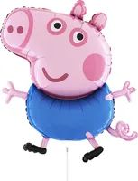 Folienballon - George Pig am Stiel, 35 cm Grabo