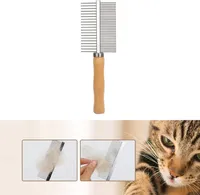 Haustiere Kamm, Flohkämme, Pflege Kämme, Hundebürsten Katzenbürste Entfernt Verfilzungen und Unterwolle, 17 * 5 cm