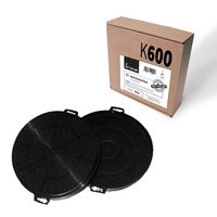 K600 Aktivkohlefilter - für KKT KOLBE, Baumatic und diverse 'Jan Kolbe' Dunstabzugshauben (2 Stück)