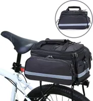 Fahrradtasche Wasserdichte Gepäckträgertasche Hinterradtasche Gepäckträgertasche Fahrradtasche, mit Regenhülle（32×28×17CM）