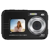 Kamera, Wasserdichte Kamera, Outdoor, Sport, Dual Screen Fotografie,Schwarz