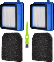 2 Stück Filter Zubehör für AEG QX6 QX7 QX8-2 ASKW1 Akku-Staubsauger,Ersatzfilter für AEG ASKW1 Filter mit 2 Vormotorfilter,2 Hygienefilter Waschbar,1 Reinigungsbürste