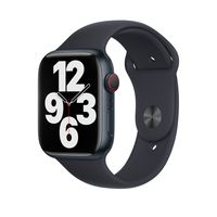 Apple Watch 38/40/41mm Silikon Sportarmband in S/M - Schwarz